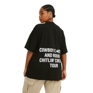 Official Beyonce Cowboy Carter‎ Tour Merch 2025 Black Spellout T Shirt XXL